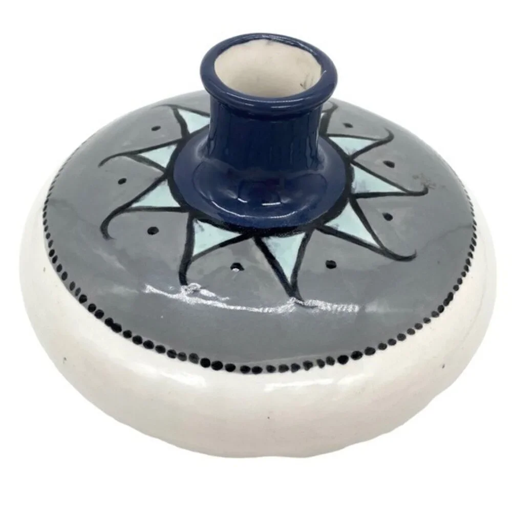 Studio Art Pottery Vase Southwestern Geometric Design